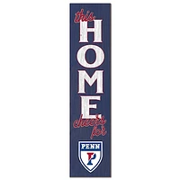 Pennsylvania Quakers 12" x 48" This Home Leaning Sign