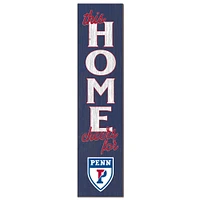 Pennsylvania Quakers 12" x 48" This Home Leaning Sign