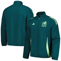 Men's adidas  Green Mexico National Team 2024 AEROREADY Pre-Match Full-Zip Jacket