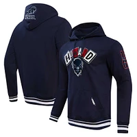 Men's Pro Standard Navy Howard Bison Homecoming Ribbed Fleece Pullover Hoodie