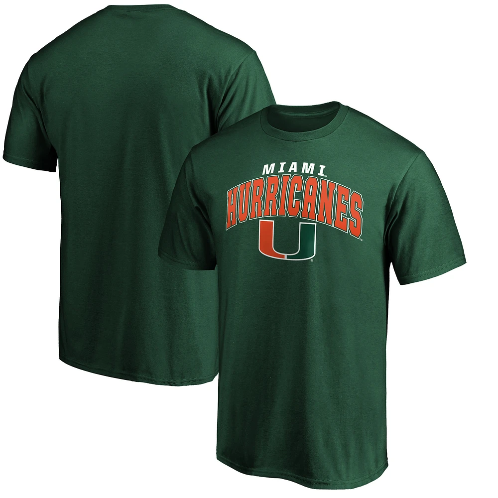 Men's Green Miami Hurricanes Steady T-Shirt
