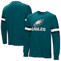 Men's  Green Philadelphia Eagles Hands Off Long Sleeve Adaptive T-Shirt