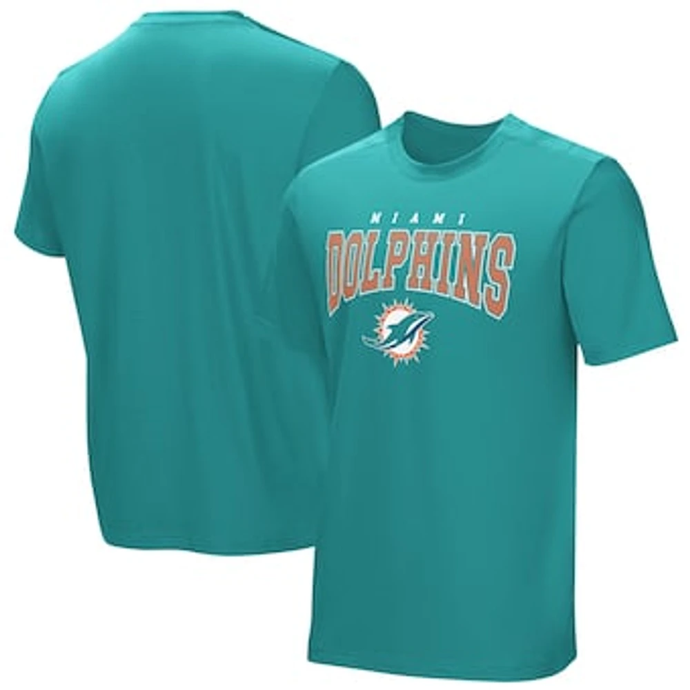 Men's  Aqua Miami Dolphins Home Team Adaptive T-Shirt