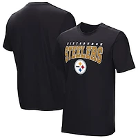 Men's  Black Pittsburgh Steelers Home Team Adaptive T-Shirt