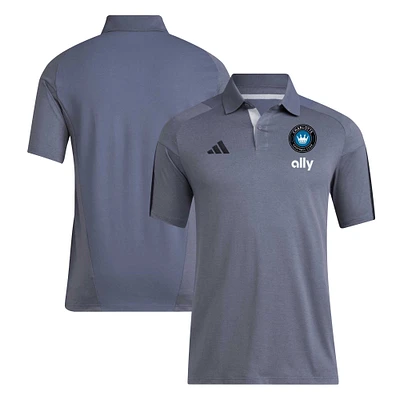 Men's adidas Gray Charlotte FC 2024 Training Polo