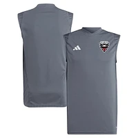 Men's adidas Gray D.C. United 2024 Sleeveless Training Jersey