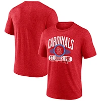 Men's Heather Red St. Louis Cardinals Badge of Honor Tri-Blend T-Shirt