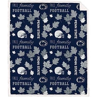 Pegasus Penn State Nittany Lions 60" x 70" Fall, Family & Football Flannel Fleece Sherpa Blanket