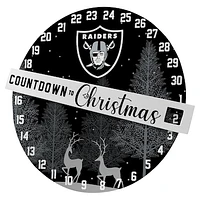 Pegasus Las Vegas Raiders Countdown to Christmas Wall Sign