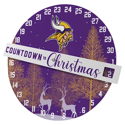 Pegasus Minnesota Vikings Countdown to Christmas Wall Sign