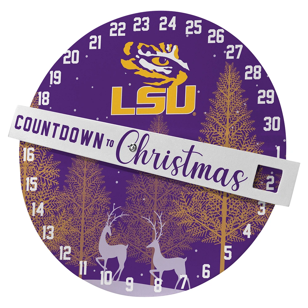 Pegasus LSU Tigers Countdown to Christmas Wall Sign