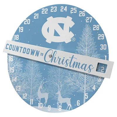 Pegasus North Carolina Tar Heels Countdown to Christmas Wall Sign