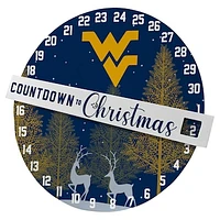 Pegasus West Virginia Mountaineers Countdown to Christmas Wall Sign