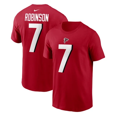 Men's Nike Bijan Robinson Atlanta Falcons Player Name & Number T-Shirt