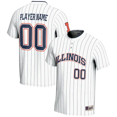 Unisex GameDay Greats  White Illinois Fighting Illini NIL Pick-A-Player Lightweight Softball Jersey