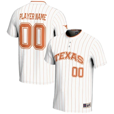 Unisex GameDay Greats  White Texas Longhorns NIL Pick-A-Player Lightweight Softball Jersey