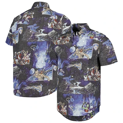 Men's Reyn Spooner Black Guardians of the Galaxy  Tailored Button-Down Shirt