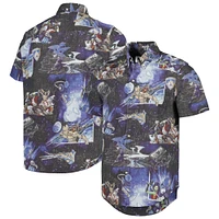 Men's Reyn Spooner Black Guardians of the Galaxy  Tailored Button-Down Shirt