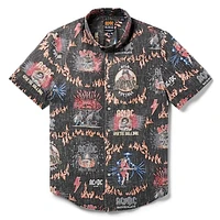 Men's Reyn Spooner Black AC/DC  Tailored Button-Down Shirt