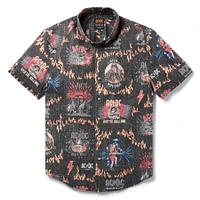Men's Reyn Spooner Black AC/DC  Tailored Button-Down Shirt