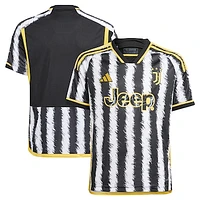 Youth adidas  Black Juventus 2023/24 Home Replica Jersey