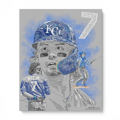Bobby Witt Jr. Kansas City Royals Unsigned 16" x 20" Photo Print - Art by Maz Adams
