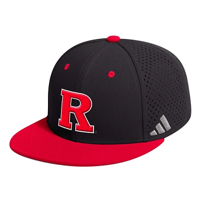 Men's adidas Rutgers Scarlet Knights On-Field Baseball Fitted Hat