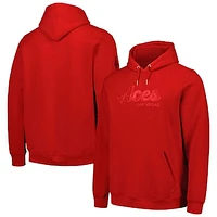 Unisex Red Las Vegas Aces Core Tonal Pullover Hoodie