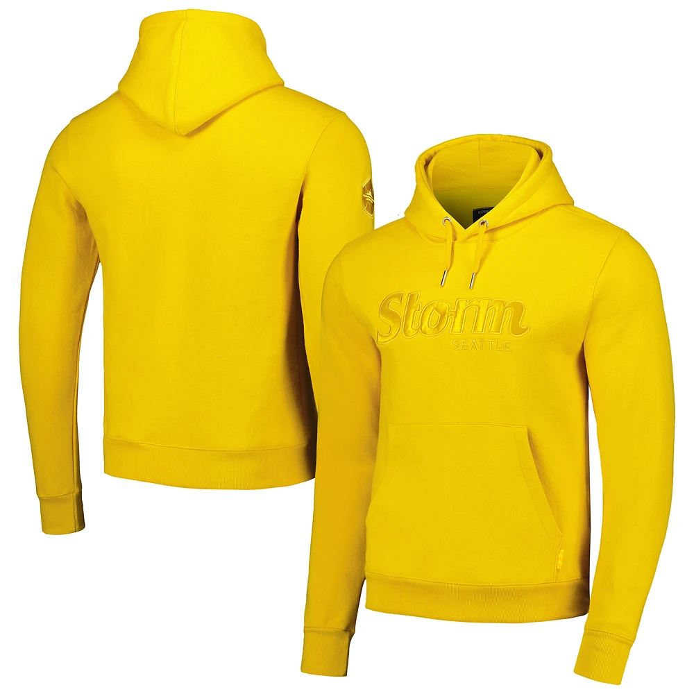 Unisex Yellow Seattle Storm Core Tonal Pullover Hoodie