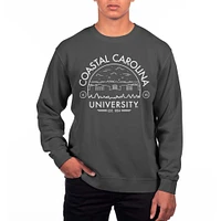 Men's Uscape Apparel  Black Coastal Carolina Chanticleers Pigment Dyed Fleece Sweatshirt