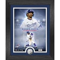 Highland Mint Mookie Betts Los Angeles Dodgers  13" x 16" Silver Coin Photo Mint