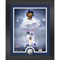 Highland Mint Mookie Betts Los Angeles Dodgers  13" x 16" Silver Coin Photo Mint