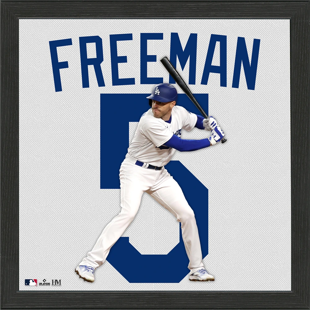 Highland Mint Freddie Freeman Los Angeles Dodgers 13'' x 13'' Impact Jersey Framed Photo