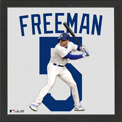 Highland Mint Freddie Freeman Los Angeles Dodgers  13'' x 13'' Impact Jersey Framed Photo