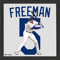 Highland Mint Freddie Freeman Los Angeles Dodgers  13'' x 13'' Impact Jersey Framed Photo