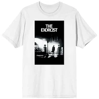 Unisex White The Exorcist Movie Poster Soft Hand T-Shirt