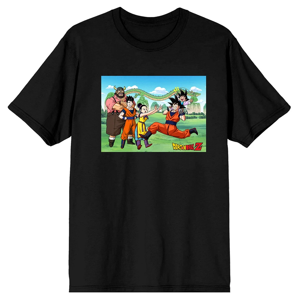 Unisex Black Dragon Ball Z Group Photo T-Shirt