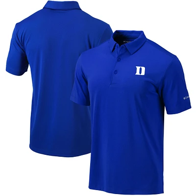 Men's Columbia  Royal Duke Blue Devils Omni-Wick Drive Polo