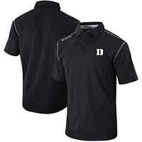 Men's Columbia  Black Duke Blue Devils Omni-Wick Shotgun Polo