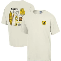 Men's Comfort Wash Cream Iowa Hawkeyes Camping Trip T-Shirt