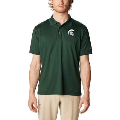 Men's Columbia Green Michigan State Spartans PFG Tamiami Omni-Shade Polo