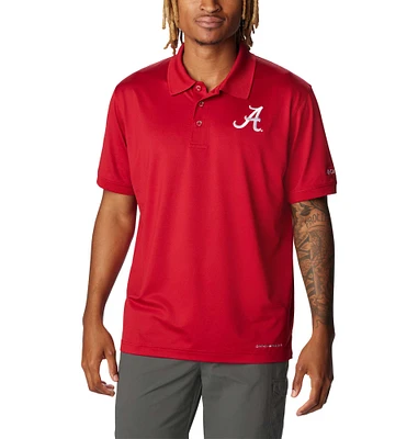 Men's Columbia Crimson Alabama Tide PFG Tamiami Omni-Shade Polo