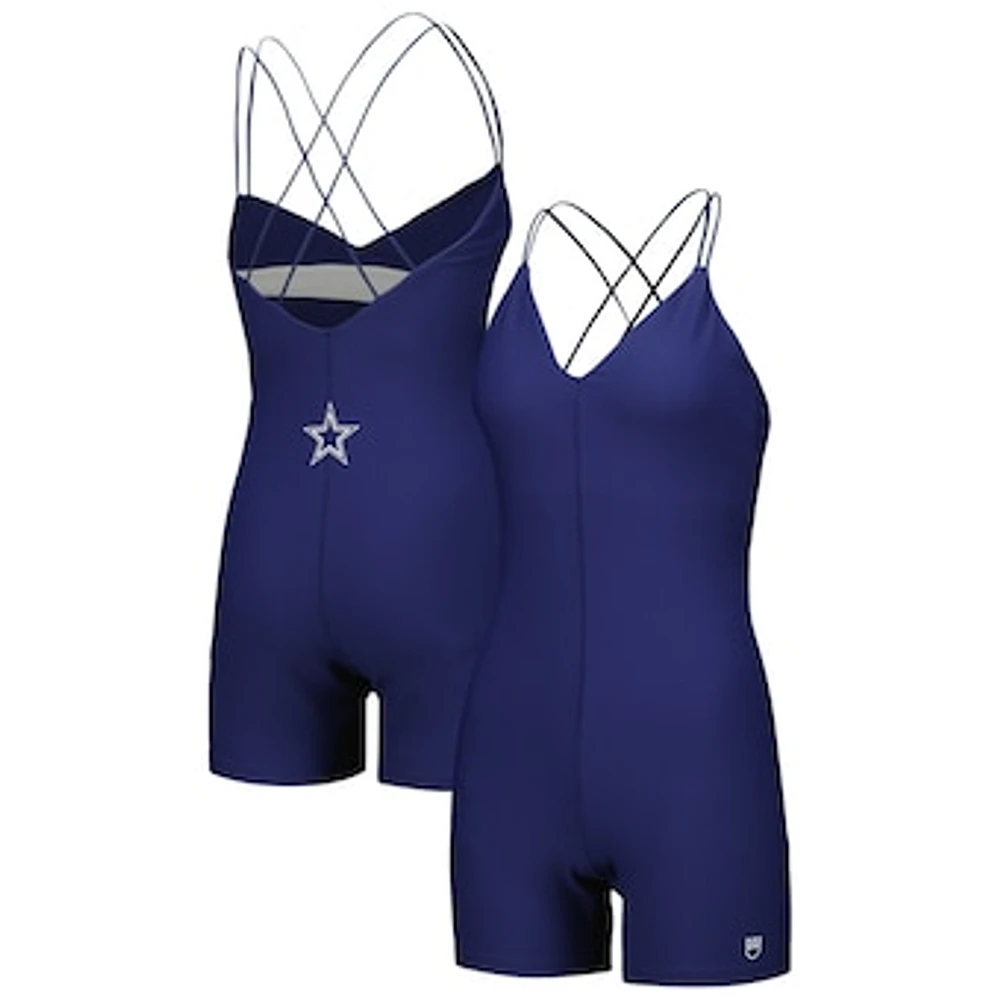 Women's Navy Dallas Cowboys Diana V-Neck Romper