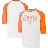 Men's '47 Cream San Francisco Giants City Connect Crescent Franklin Raglan 3/4-Sleeve T-Shirt