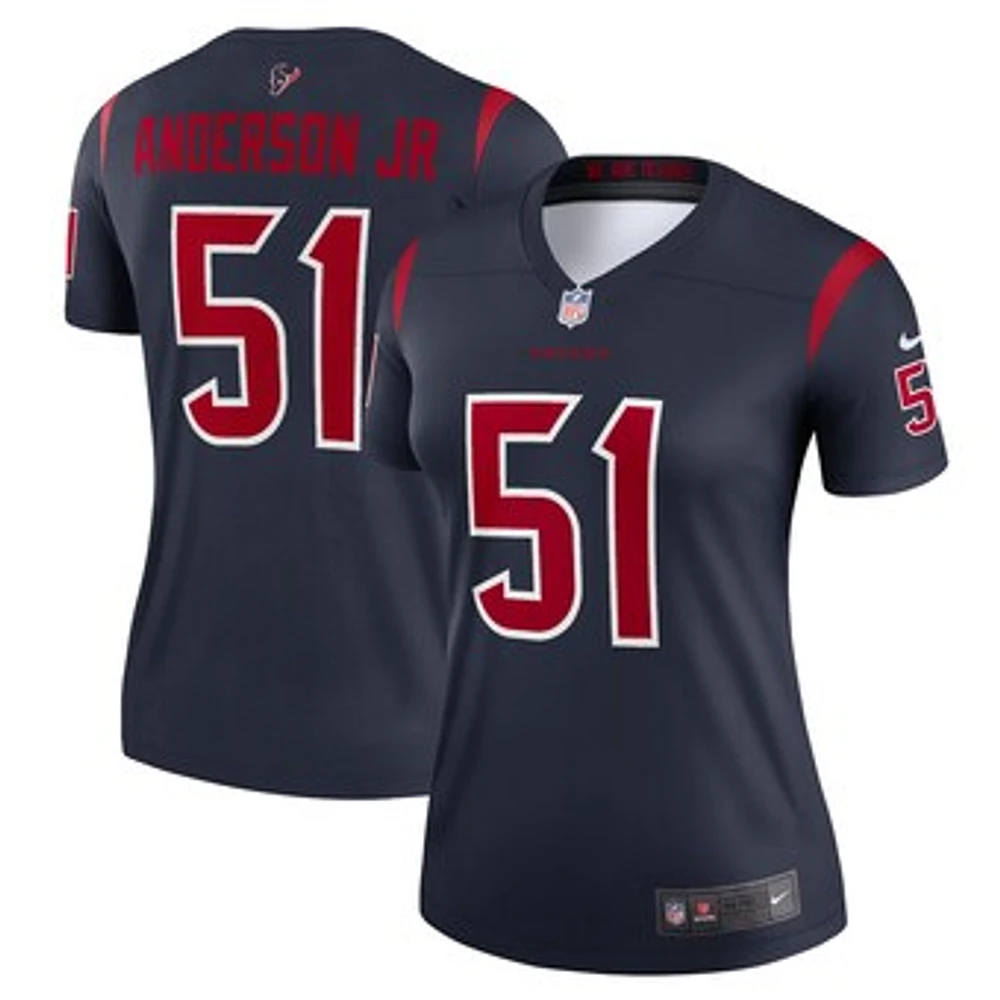 Women's Nike Will Anderson Jr.  Navy Houston Texans Team Legend Player Performance Top