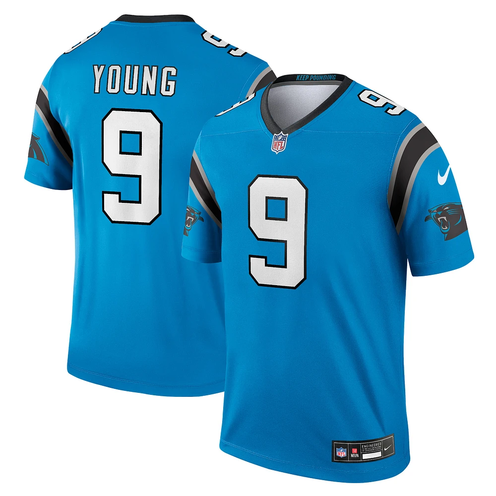 Men's Nike Bryce Young Blue Carolina Panthers Alternate Legend Player Performance Top