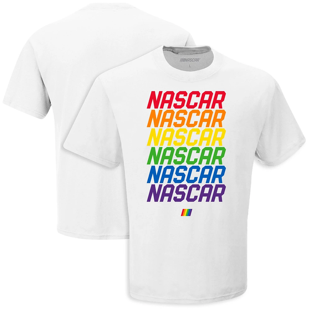 Men's Checkered Flag Sports White NASCAR Repeat T-Shirt