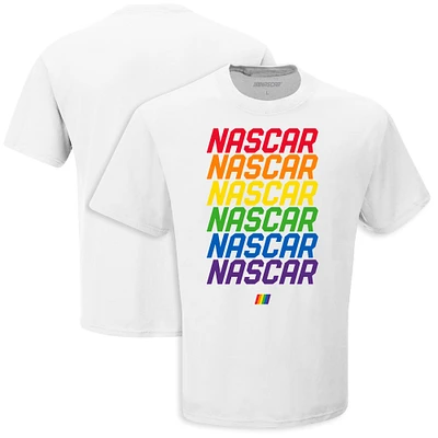 Men's Checkered Flag Sports  White NASCAR Repeat T-Shirt