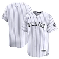 Men's Nike  White Colorado Rockies Home Limited Player Jersey