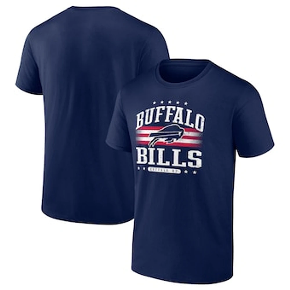 Men's Fanatics  Navy Buffalo Bills Americana T-Shirt